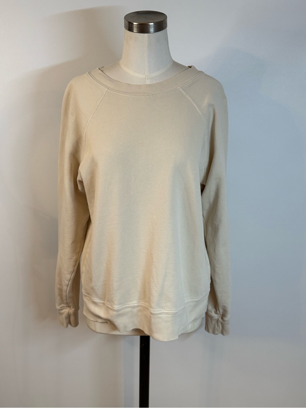 MATE the Label Neutral Cream Pullover Sweatshirt